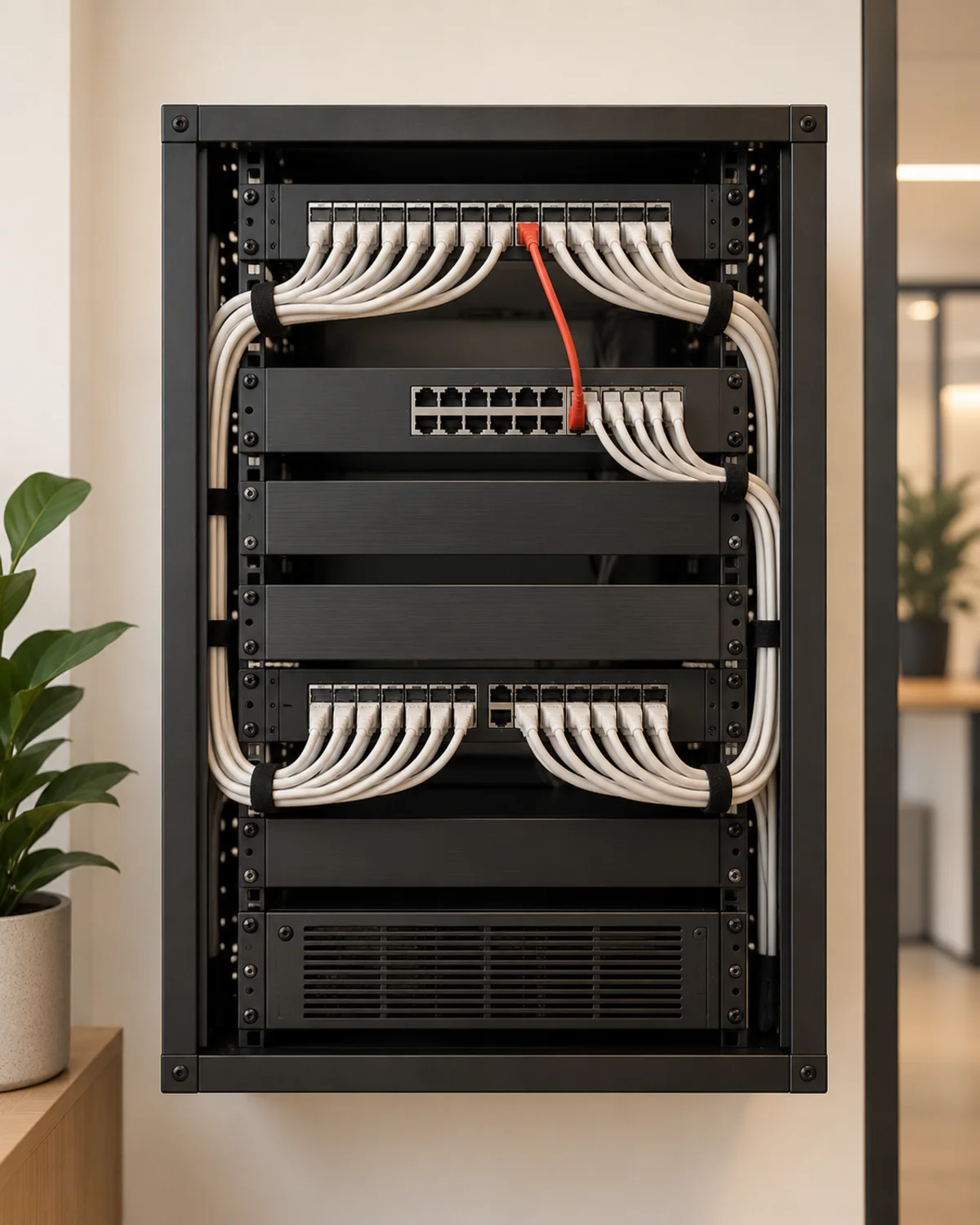 Conceptual illustration for secure network design.